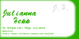 julianna hepp business card